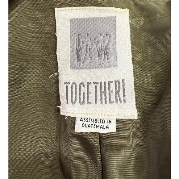 Vintage 90's Together Double Breasted Blazer Wool Blend Jacket - Picture 5 of 7